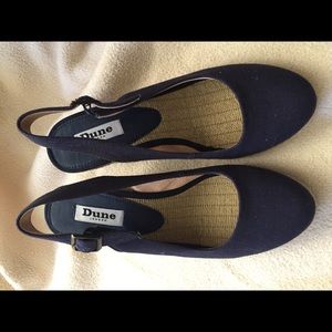 Dune London Wedge Espadrille 37 Navy Slingback